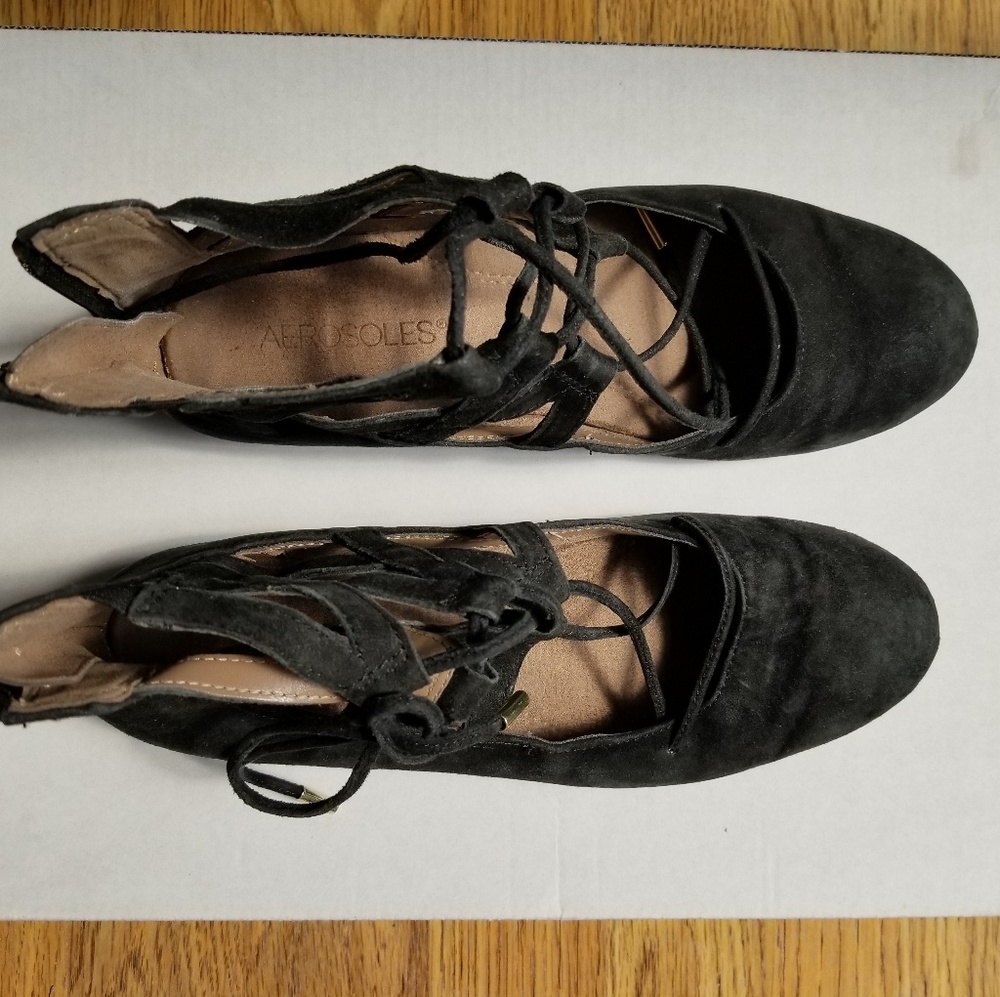 Lace up flats